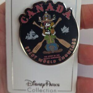 Disney Parks Epcot Canada Goofy Mickey Donald Pin NEW A6S6B4B1